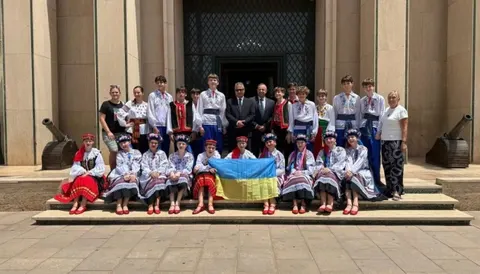 Український дитячий ансамбль виступив у мерії Марракеша