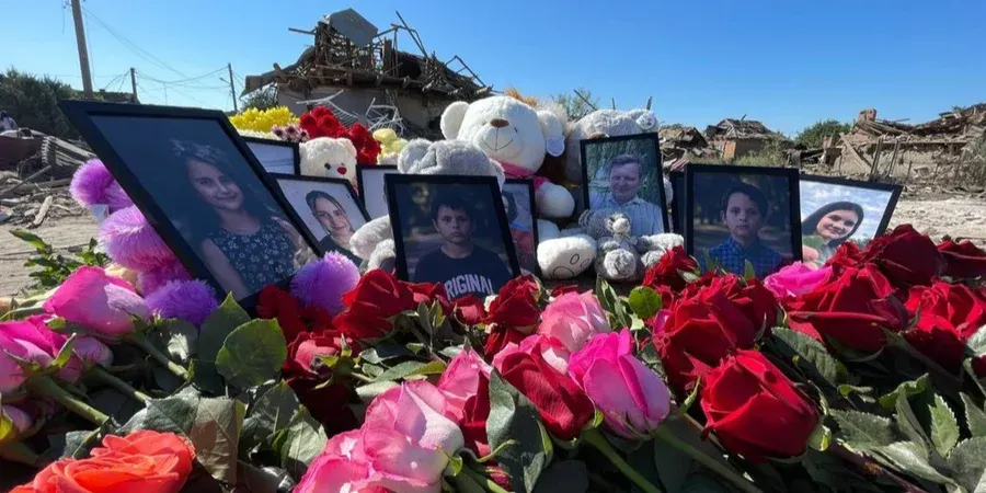 Радушне вшанувало пам'ять родини Воронових після ракетного удару РФ