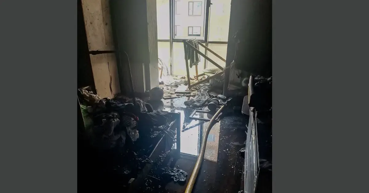 Пожежа у Вінниці: матір з однорічною дитиною у лікарні