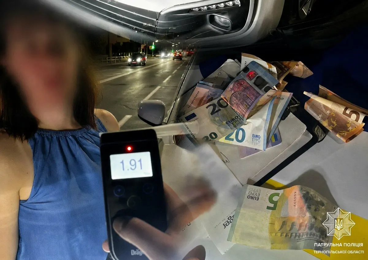 Нетвереза водійка з дитиною без автокрісла пропонувала хабар у Тернополі