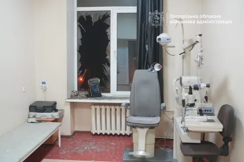 Удар по дитячій лікарні в Запоріжжі: діти в укритті, постраждалих немає