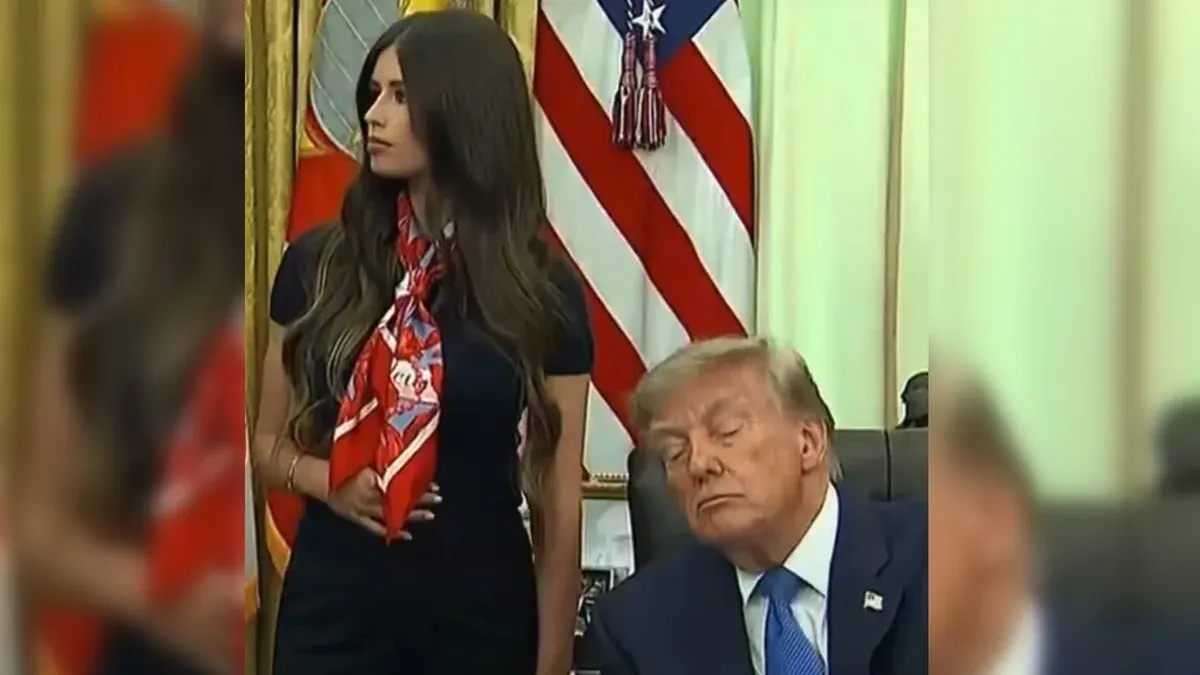 Вагітна блогерка спростувала чутки про "кнопку" для будження Трампа